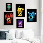Toile-de-peinture-dessin-anim-Pokemon-jeu-d-affiches-et-d-imprim-s-images-murales-d