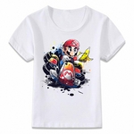 T-shirt-de-bande-dessin-e-Crash-pour-enfants-v-tement-pour-gar-ons-et-filles