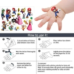 Super-Mario-original-tatouage-autocollants-al-atoire-1-pi-ces-figurine-dessin-anim-Super-Marie-jouets
