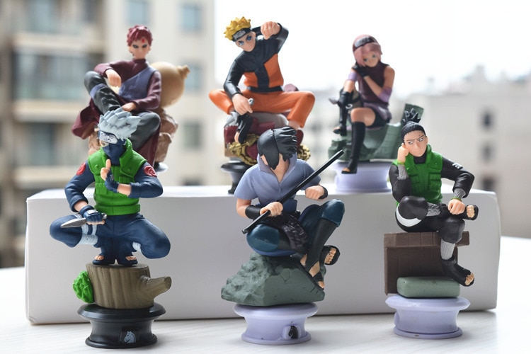 7€46 sur Lot de 6 Naruto Jouets Figurine Enfants Décoration Gâteau