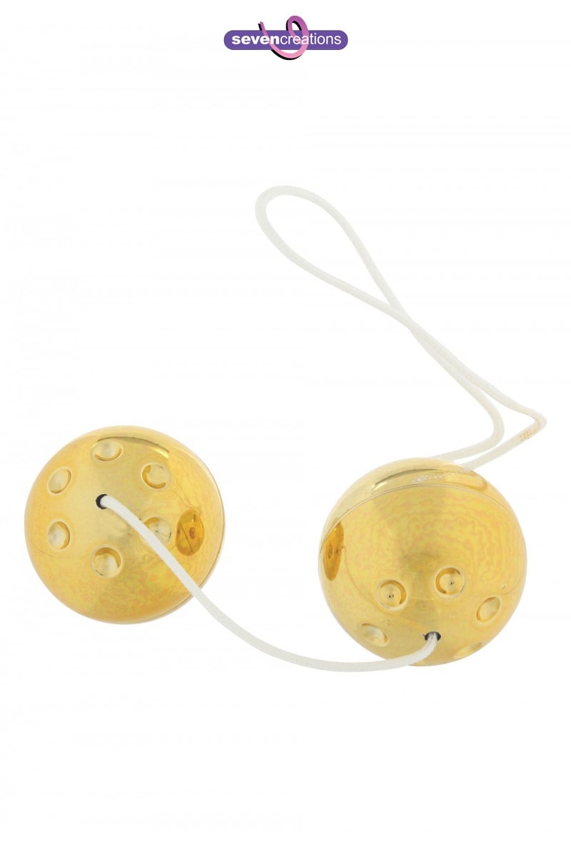Boules de Geisha dorées Plastique ABS Gold Balls