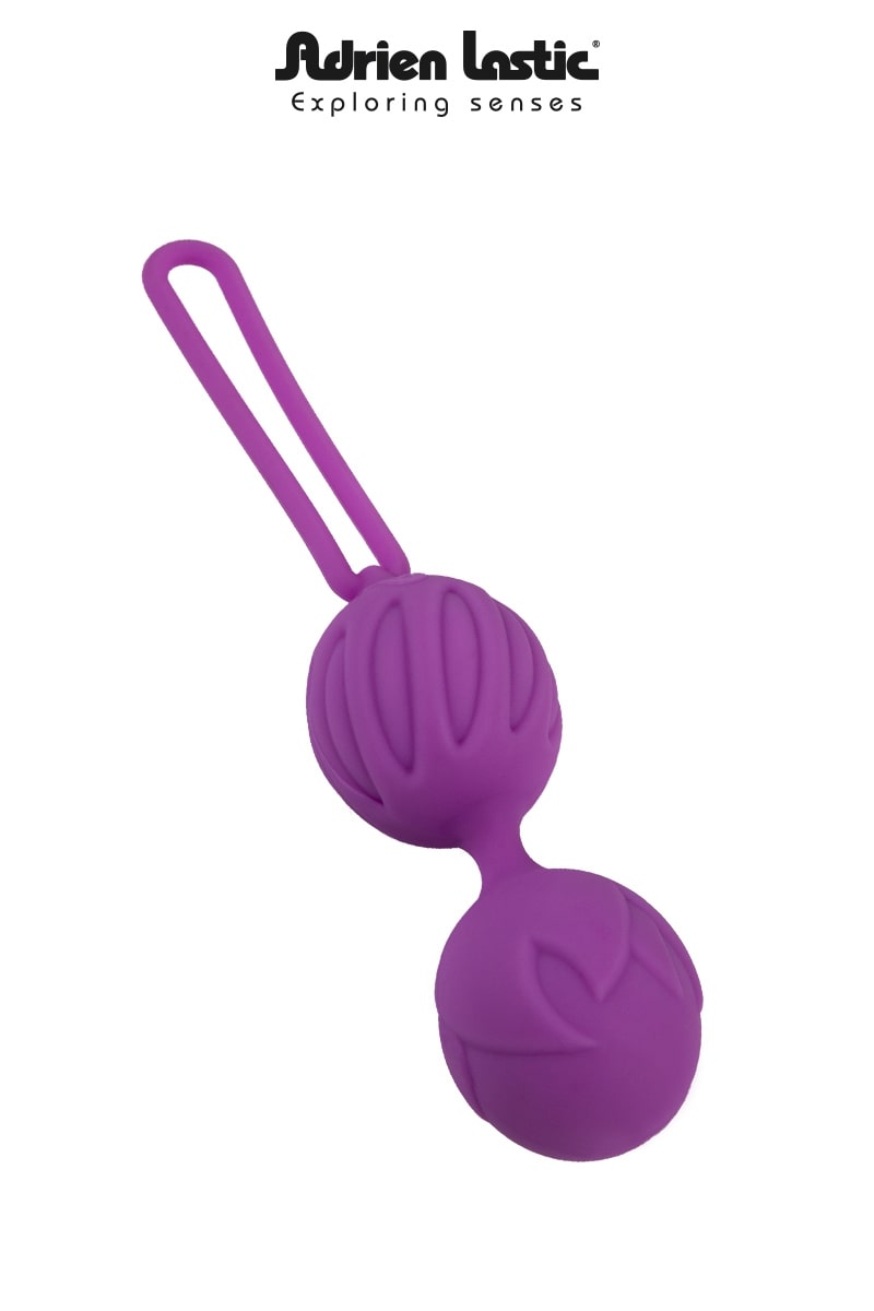 Boules de Geisha en silicone ultra doux violet - Adrien Lastic