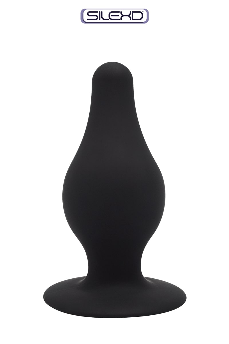 Plug anal Silicone Noir Double Densité Modèle 2 Large - SilexD