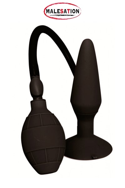 Plug Anal Gonflable Manuel en Silicone Large - Malesation