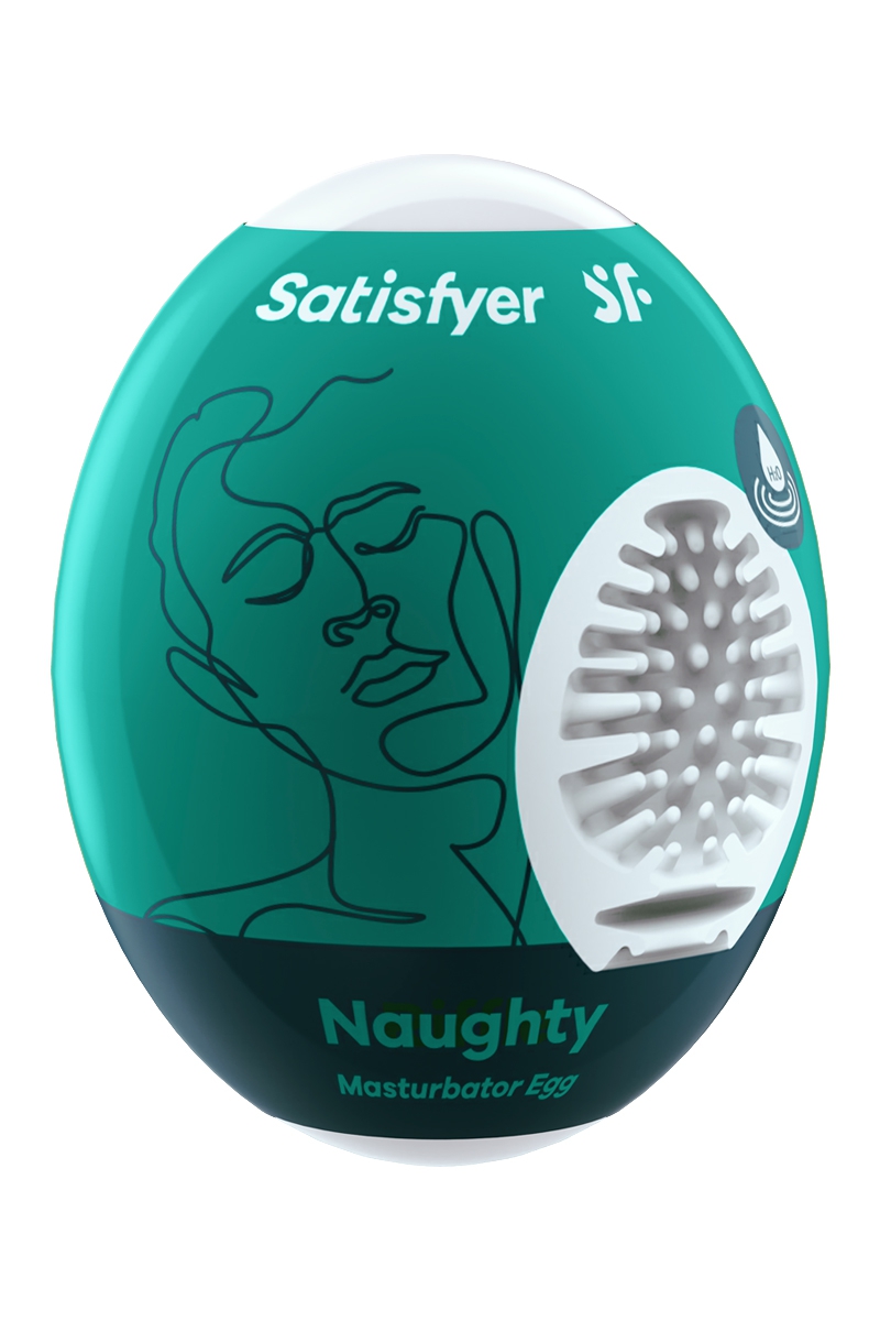 Masturbateur en forme d\'Oeuf Egg Naughty Effet Réaliste Satisfyer