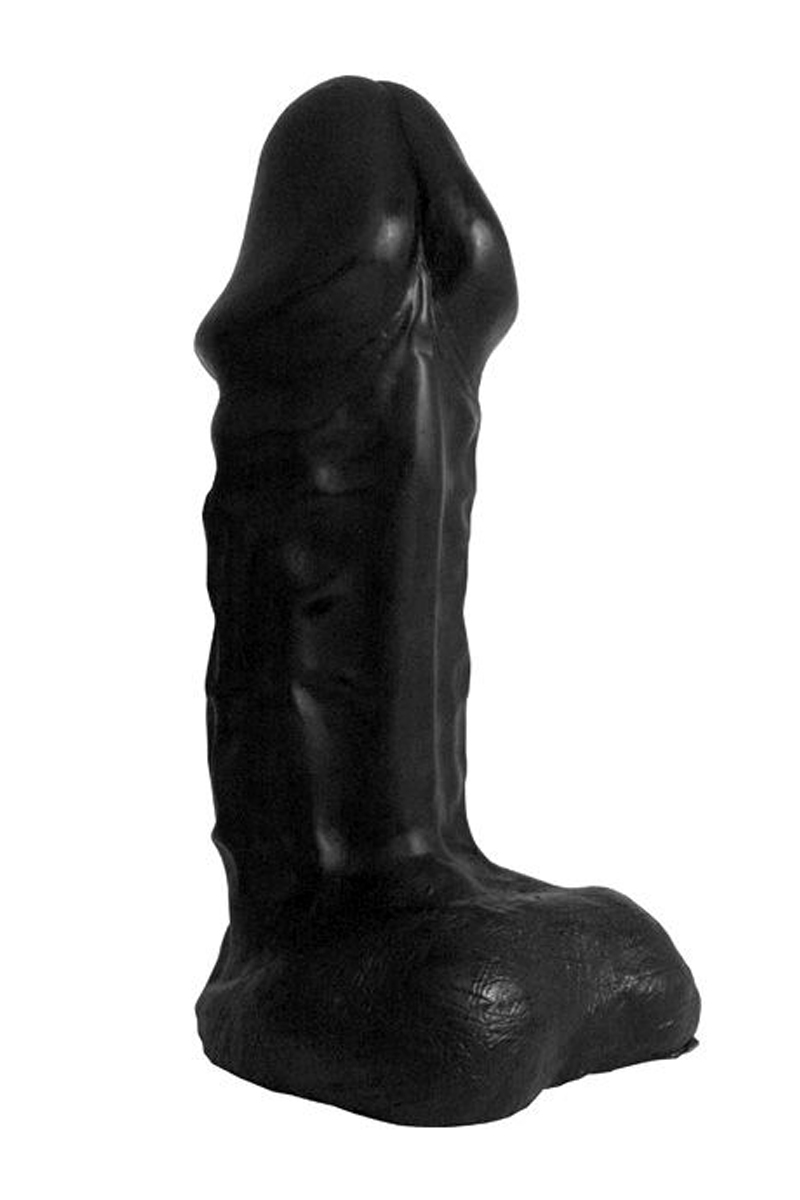 Gode XXL réaliste noir War Head Black - 33 x 9 cm