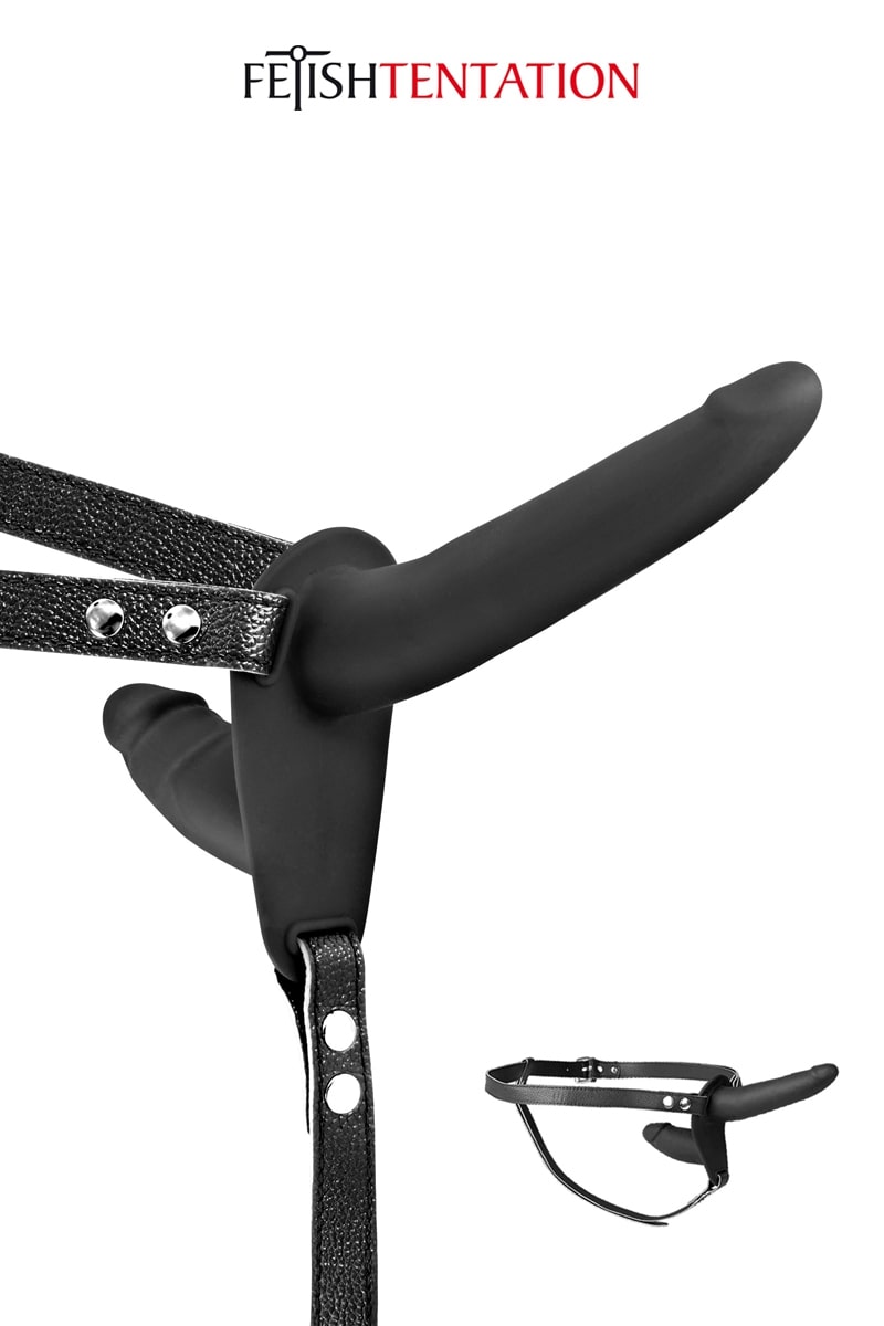 double-gode-ceinture-noir-fetish-tentation