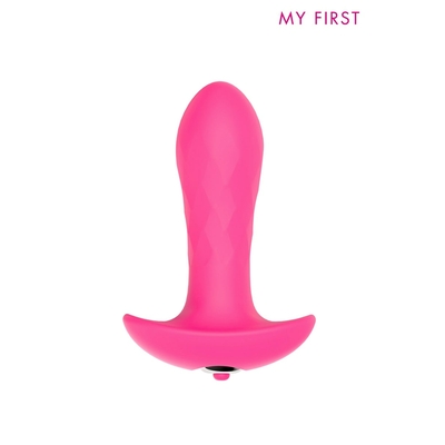 Plug anal vibrant silicone ABS rose Hush My First 10,7 x 3 cm