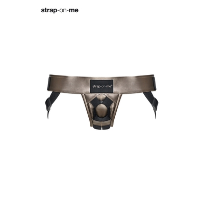 Harnais en Cuir Curious Strap-on-me Ajustable