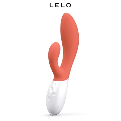 Vibromasseur Rabbit Ina 3 Coral Red - 20 cm - Lelo
