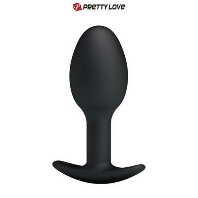 Plug anal 8,4 cm avec bille intégrée silicone