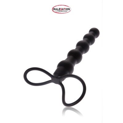 Gode Ceinture Avec Anneaux Malesation | Silicone 15 cm