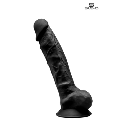 gode-realiste-double-densite-noir-20-cm-silexd