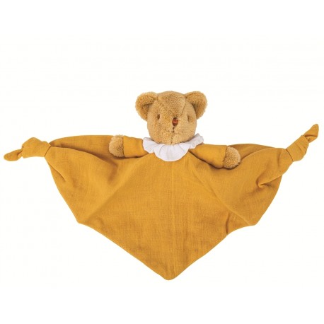 ours-triangle-doudou-avec-hochet-20cm-coton-bio-curry