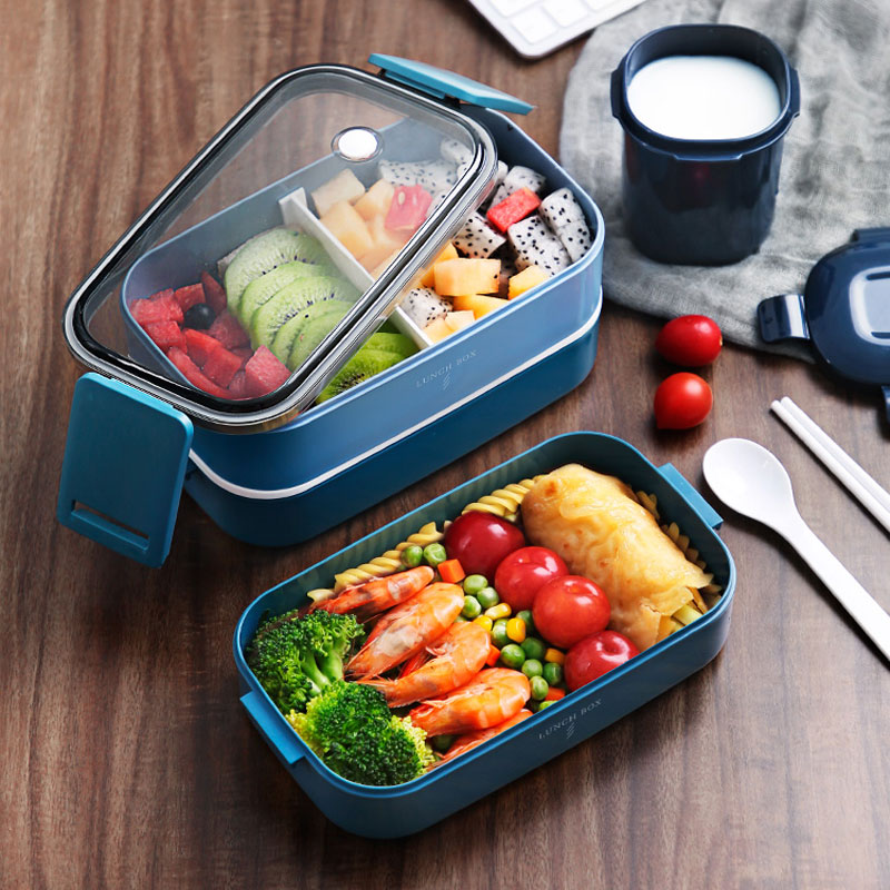 Bo-te-d-jeuner-multicouches-de-style-japonais-bento-Portable-anti-fuite-pour-enfants-avec-tasse