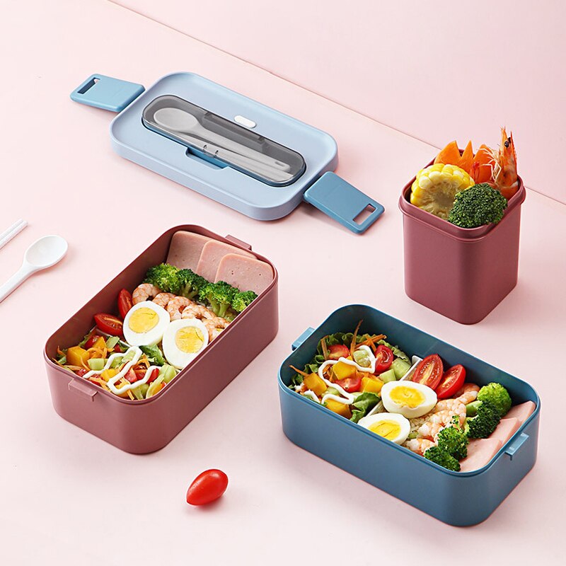 Double-bo-te-bento-Portable-stockage-des-aliments-en-plein-air-conteneurs-tanches-bo-te-d