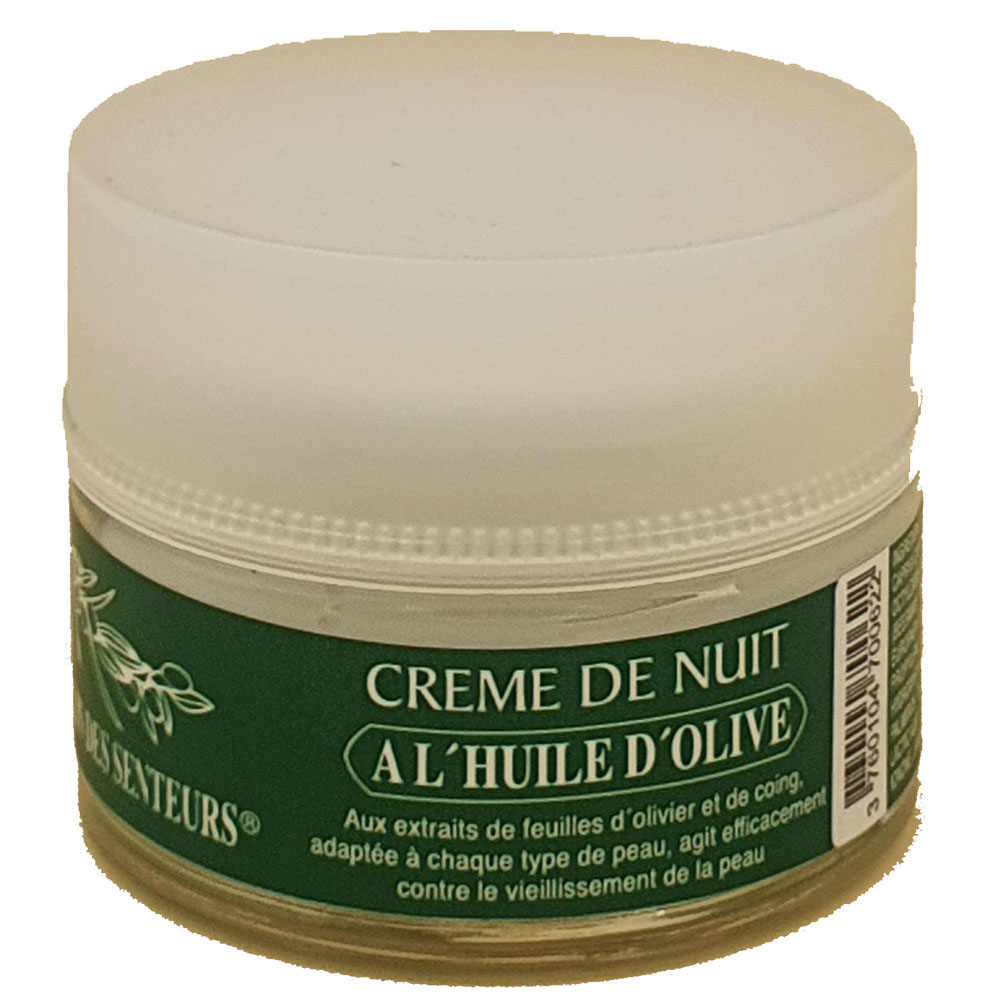 072 - Creme Nuit Huile Olive 50ml - Moulin des Senteurs - Tisane de Mai - 01