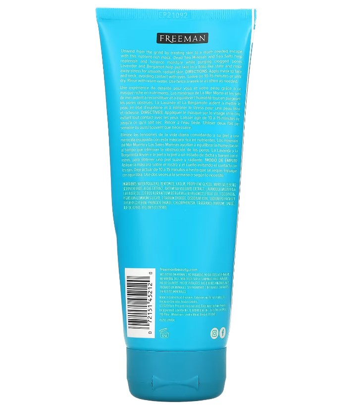 FREEMAN Masque anti stress sel mer morte 175ml b