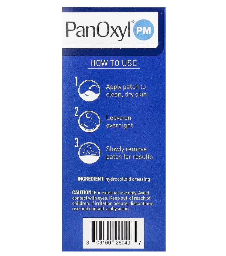 panoxyl patche acné 40 patches b