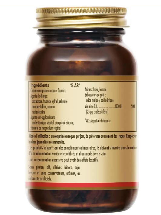 Solgar Vitamine D3 1000iu 100 caps b