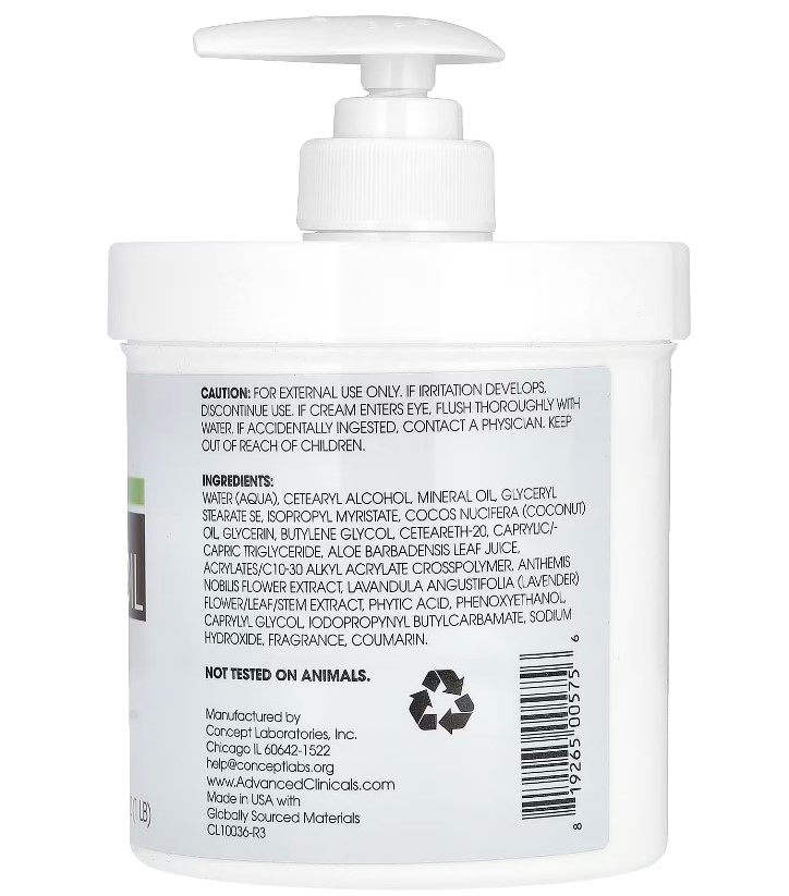 advanced clinical creme huile de coco 454 gr b