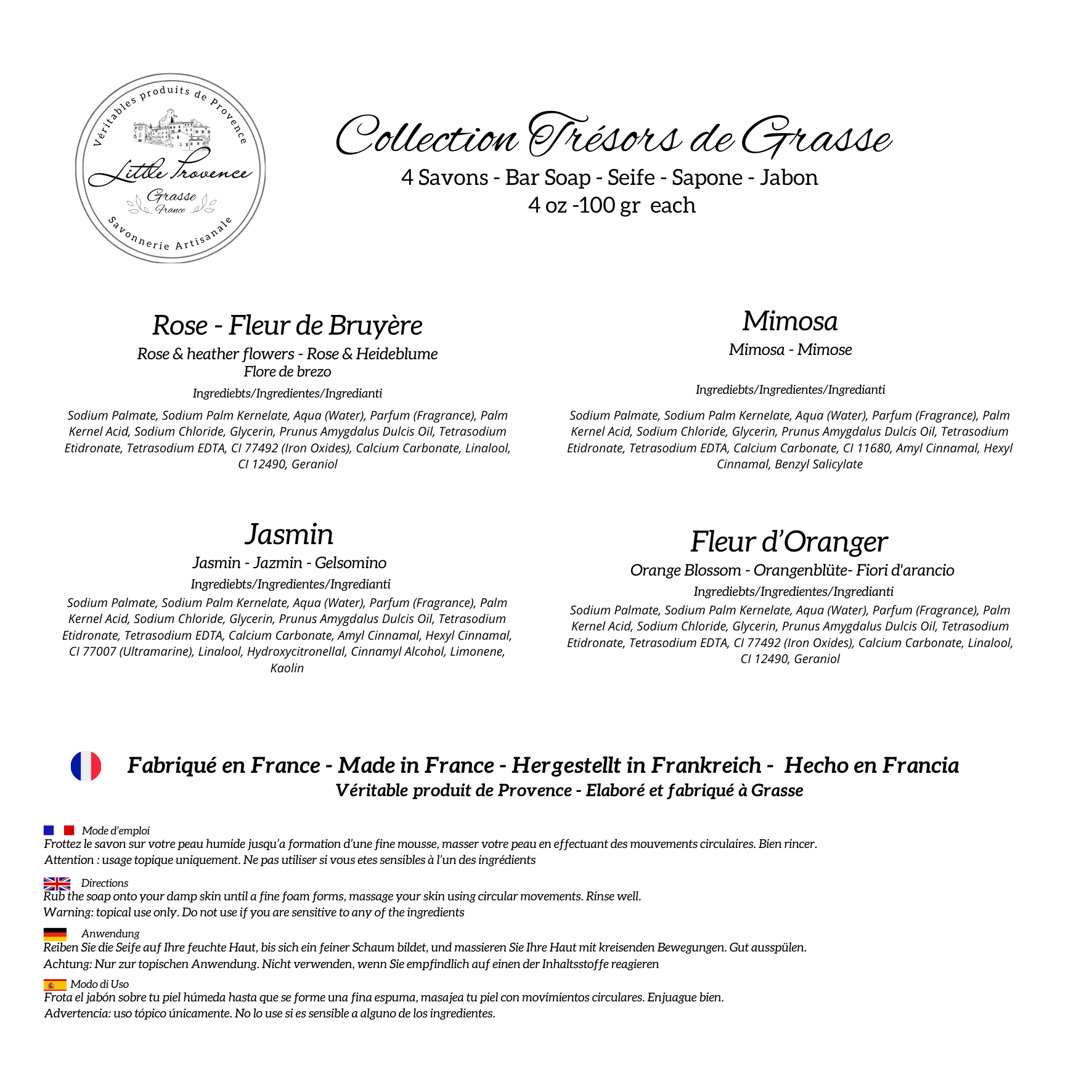 Trésors de Grasse JAUNE