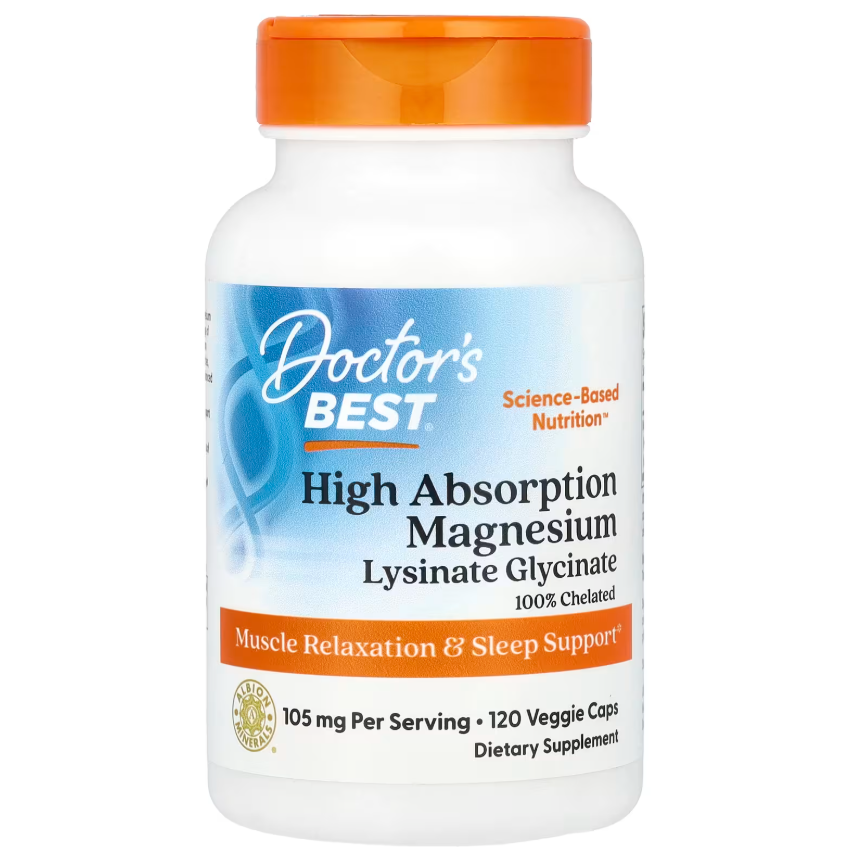 doctors best high absorption magnesium 120 tablets 753950000254