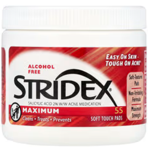 Stridex 55 lingettes ROUGE contre acne 2