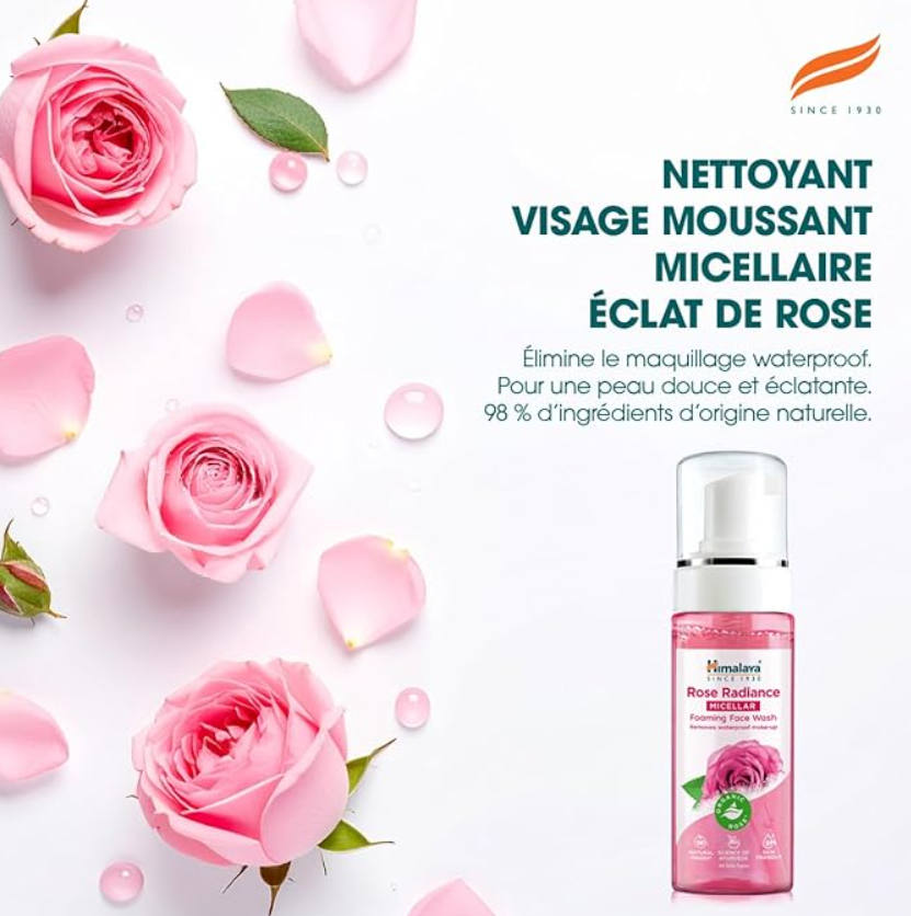 Himalaya Gel miscelaire à la rose 150 ml b