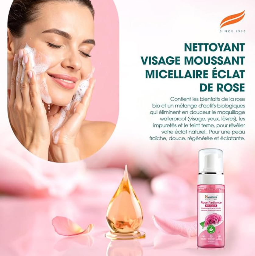 Himalaya Gel miscelaire à la rose 150 ml c