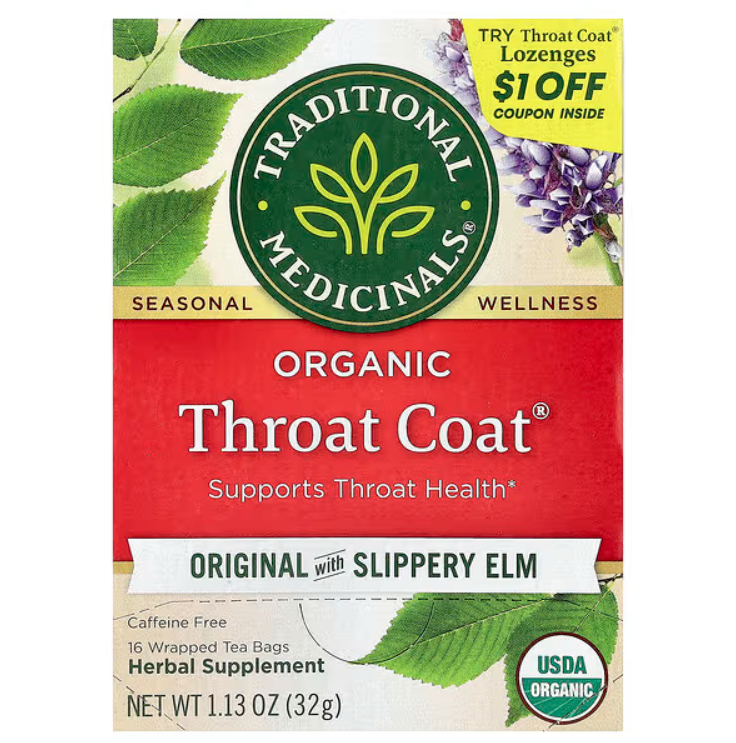 organic throat coat 16 sachets