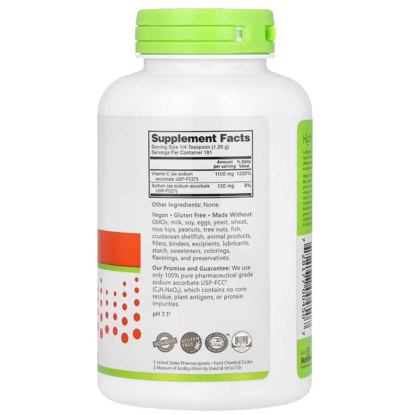 nutribiotic sodium ascorbate 227 gr b