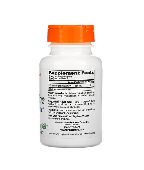doctors best l theanine suntheanine dos