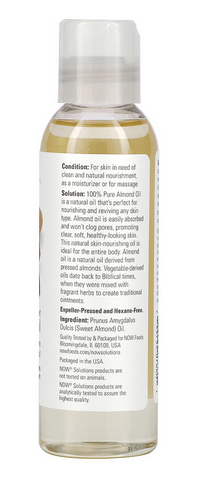 now foods amandes douces 118ml d