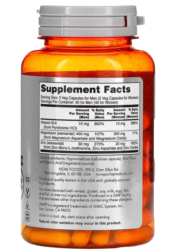 now foods zma 90 caps b