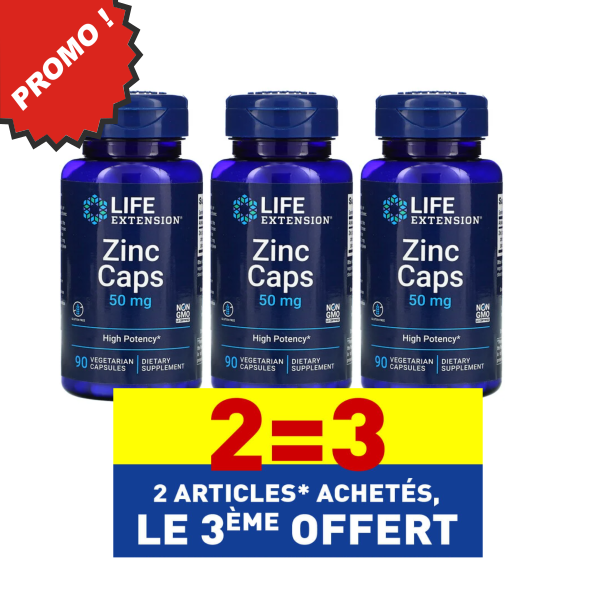 life extension optizinc 50mg promo pack 3