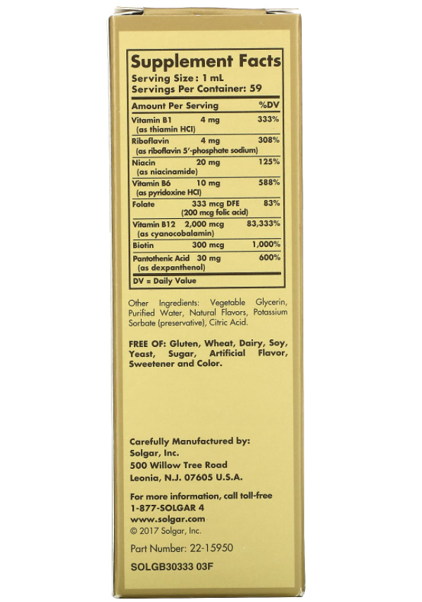 solgar vit b12 sublingual 2000mcg 59ml  B