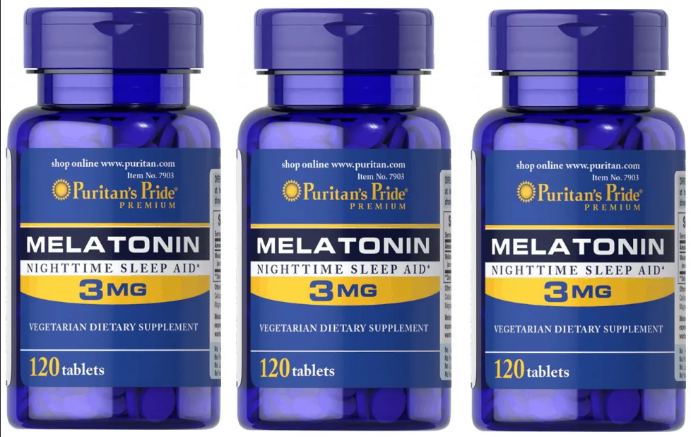puritans pride melatonine 3mg PACK 3