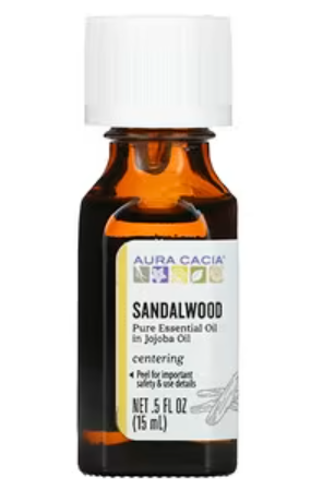 aura cacia huile essentielle pure bois de sental 15ml