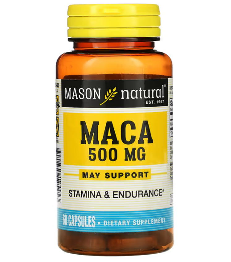 manson natural maca 500mg 60 capsules
