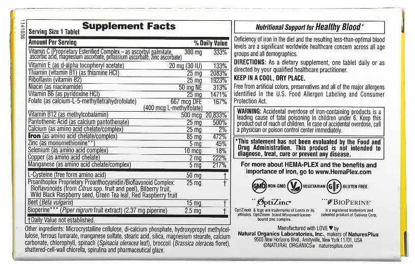 hemaplex fer 10 capsules b
