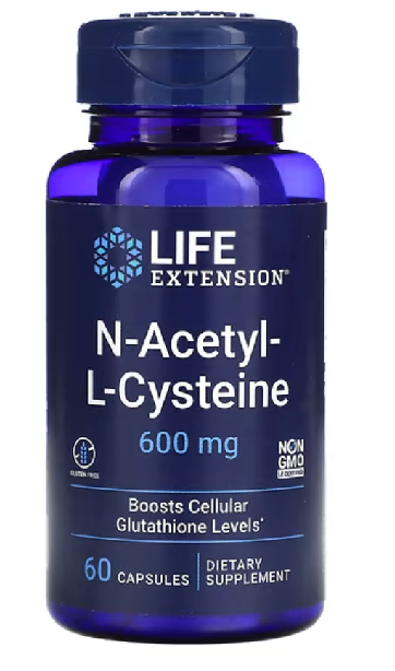 life extension NAC Acetyl Cisteine 600mg 60 caps