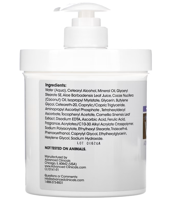 advanced clinical creme vitamine C 454 gr b