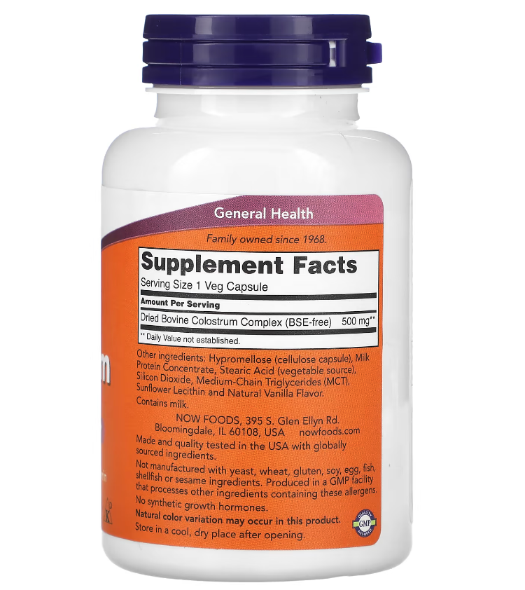 now foods colostrum 500mg 120 caps b