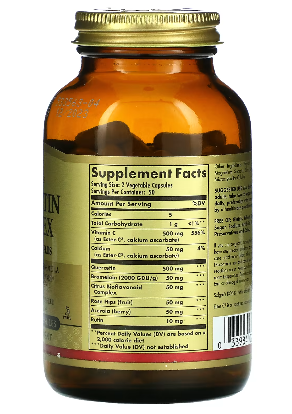 solgar quercetine complex 100 caps b
