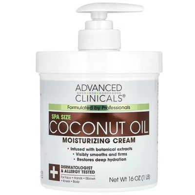advanced clinical creme huile de coco 454 gr