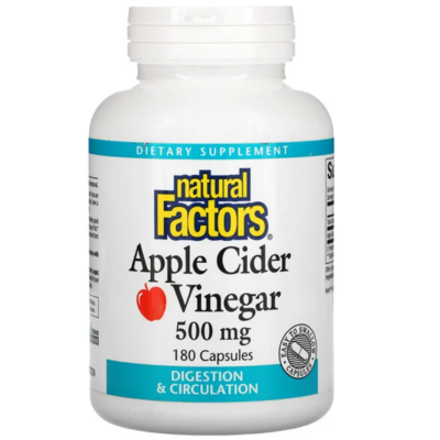 natural factors vinaigre cidre de pomme