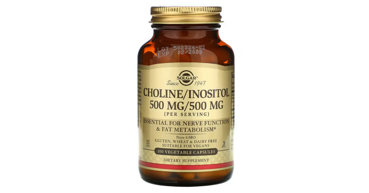 SOLGAR Choline / Inositol 500mg/500mg 100 capsules - Mémoire ...