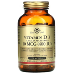 solgar vit d3 10mgc 400iu 250 softgel