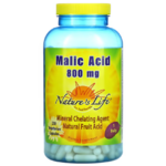 natures life malic acid 800mg 250 capsules